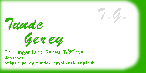 tunde gerey business card